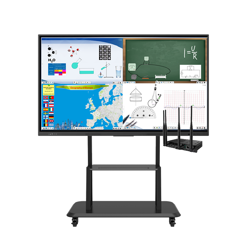 Інтерактивна панель Prestigio Solutions Multiboard Light 86" (PSMB000L866), комп. модуль (i5 12Gen/8ГБ/256ГБ/W11Pro), MozaBook 3 р., мобільний стенд